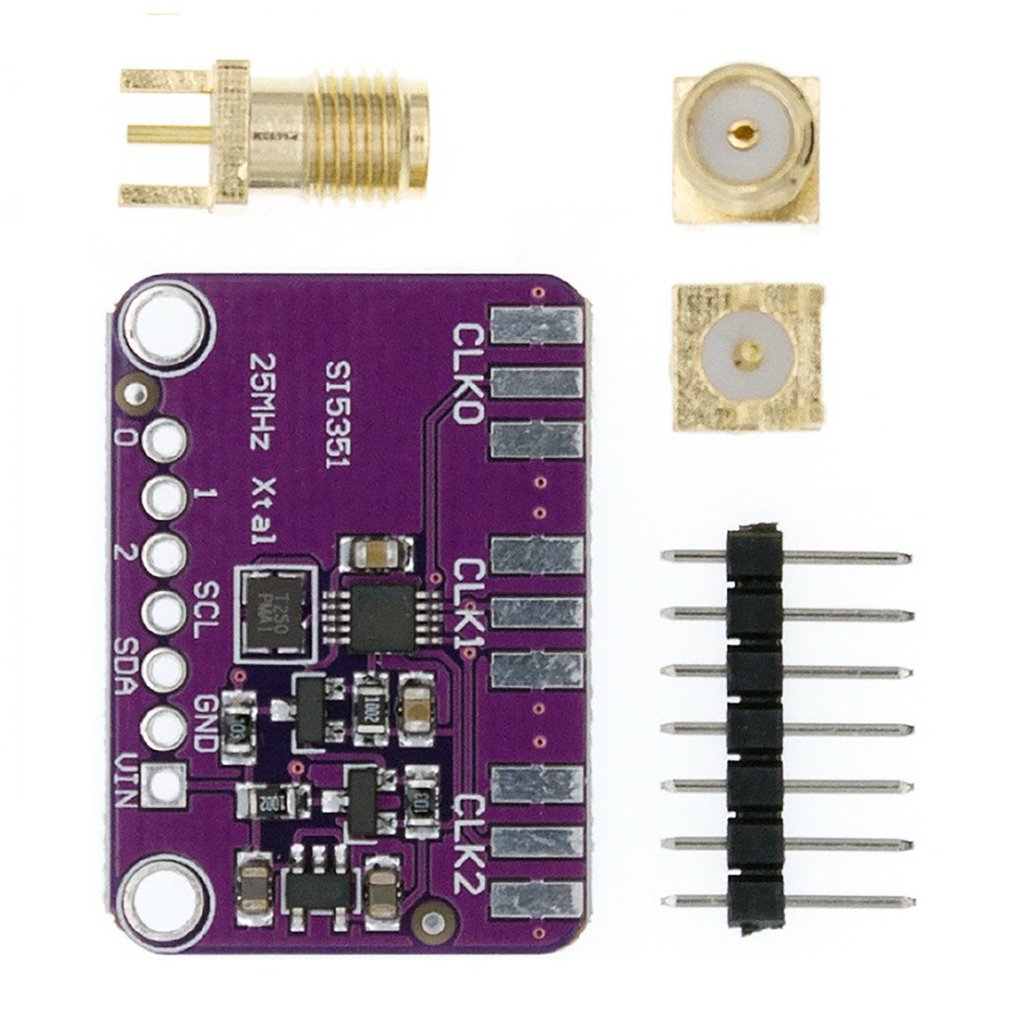 DC 3V 5V SI5351 SI5351A I2C Clock Signal Generator Module High Frequency Signal Square Wave Frequency 8KHz-160MHz For Arduino