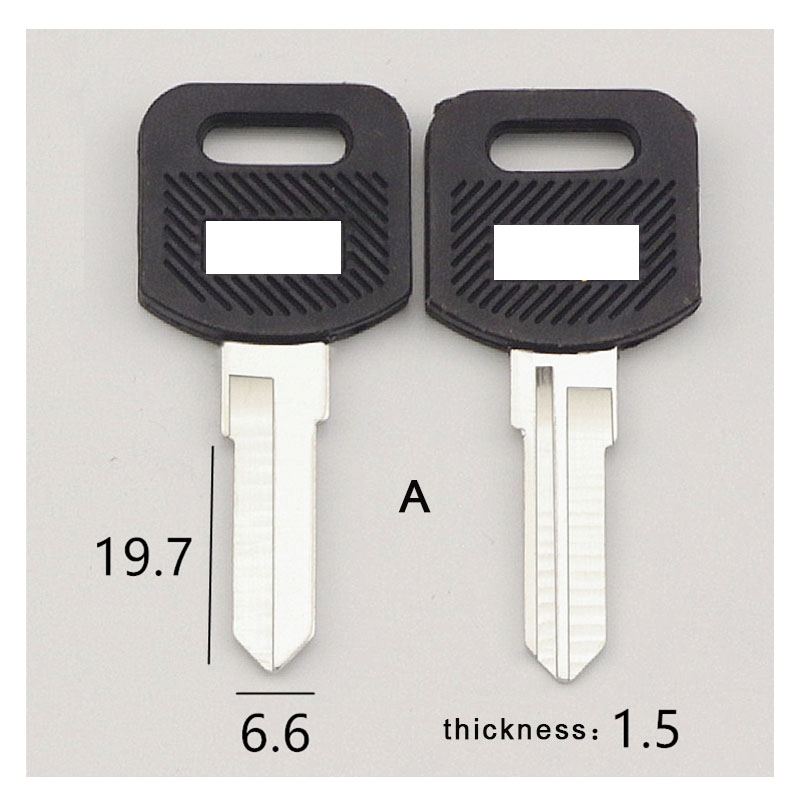 Blanke nøkkelemner egnet for kontorpult, nøkkelemner til postkasseskuff, datapult, arkivskap, nøkkelemner: Brun
