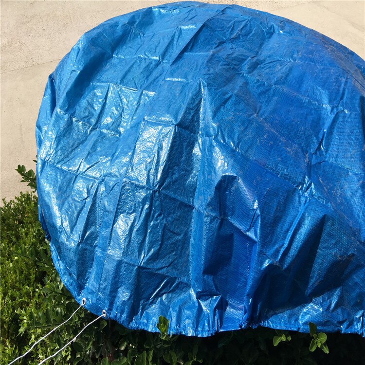 Round Pool Cover 6/8/10/12/15 ft Water Resistant PE Portable Protective Swimming Inflatable Pool UV-resistant Waterproof