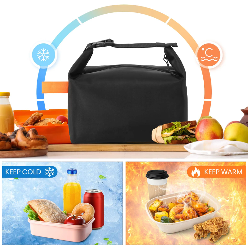 Japanische Lunch-Tasche mit Isolierung, Bento-Pack, tragbare Reis-Tasche, Mahlzeiten-Pack, Eis-Pack, tragbare Handtasche für Picknick und Lebensmittelaufbewahrung