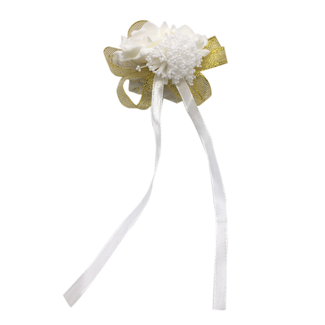Flores artificiales para novia para bailar de boda decoración nupcial accesorios para baile de graduación ramillete de muñeca dama de honor flores de mano: 4