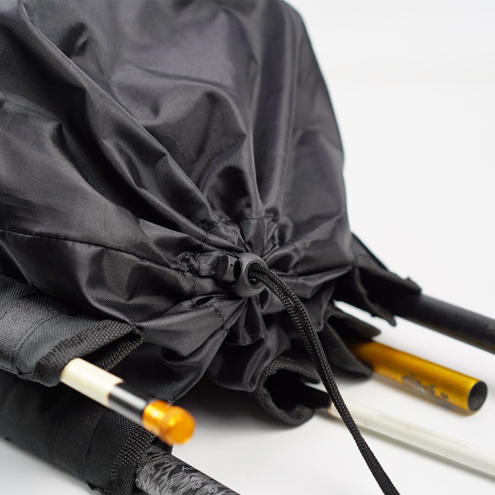 Sac de canne à pêche en tissu Oxford, pratique, confortable, doux et polyvalent, sac de rangement d'équipement de pêche avec grand espace de rangement, sac Durable