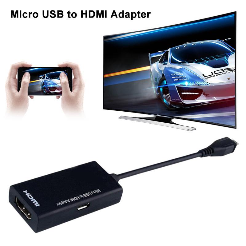 Micro Usb Naar Hdmi Hd Kabel Converter Adapter 1080 Full Hd 5-Pin Himiss-Usb Male Naar Hdmi vrouwelijke Adapter Voor Pc Laptop Tv Tv-Box