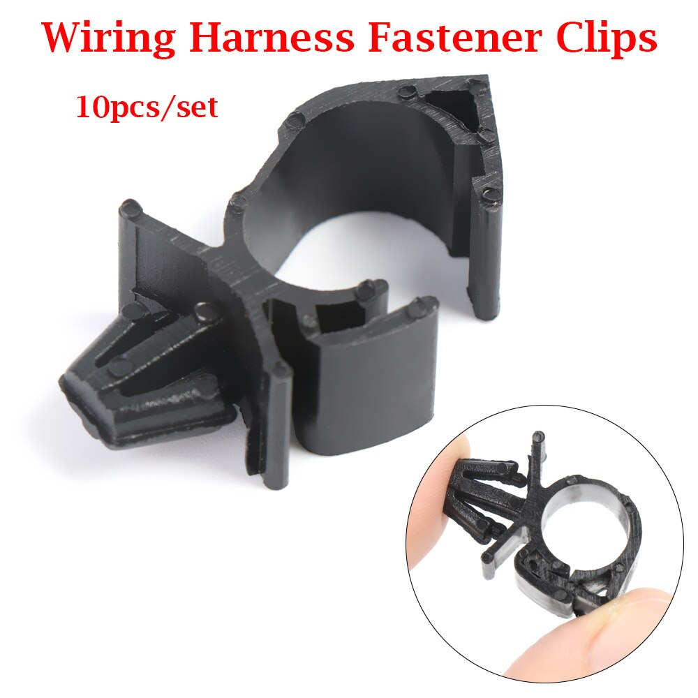 10Pcs/pack Car Wiring Harness Fastener Clips Cable Pipe Tie Wrap Cable Clamp Oil Pipe Beam Line Push Mount Retainer Clip