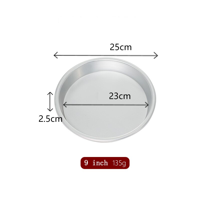 Pizza Baking Pan Pizza Tray 5-10 Inch Aluminum Pizza Pan Round Deep Dish Pizza Plate Oven Tray Nonstick &amp; Healthy Bakeware: 9 inch