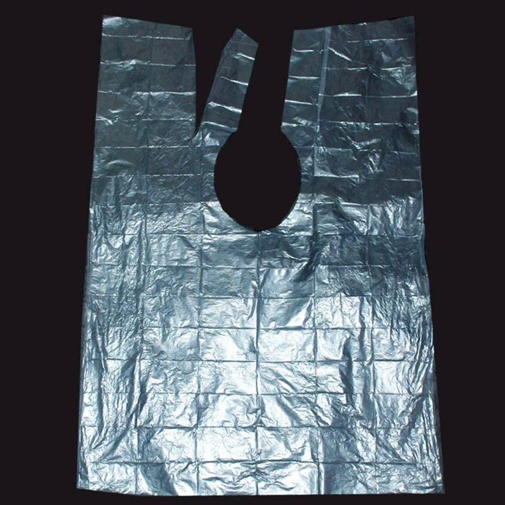 100pcs Waterproof Disposable Hair Cutting Capes Gowns Barber Gown Apron Salon Barber Shop Hair Cut Protection Capes 60x80cm