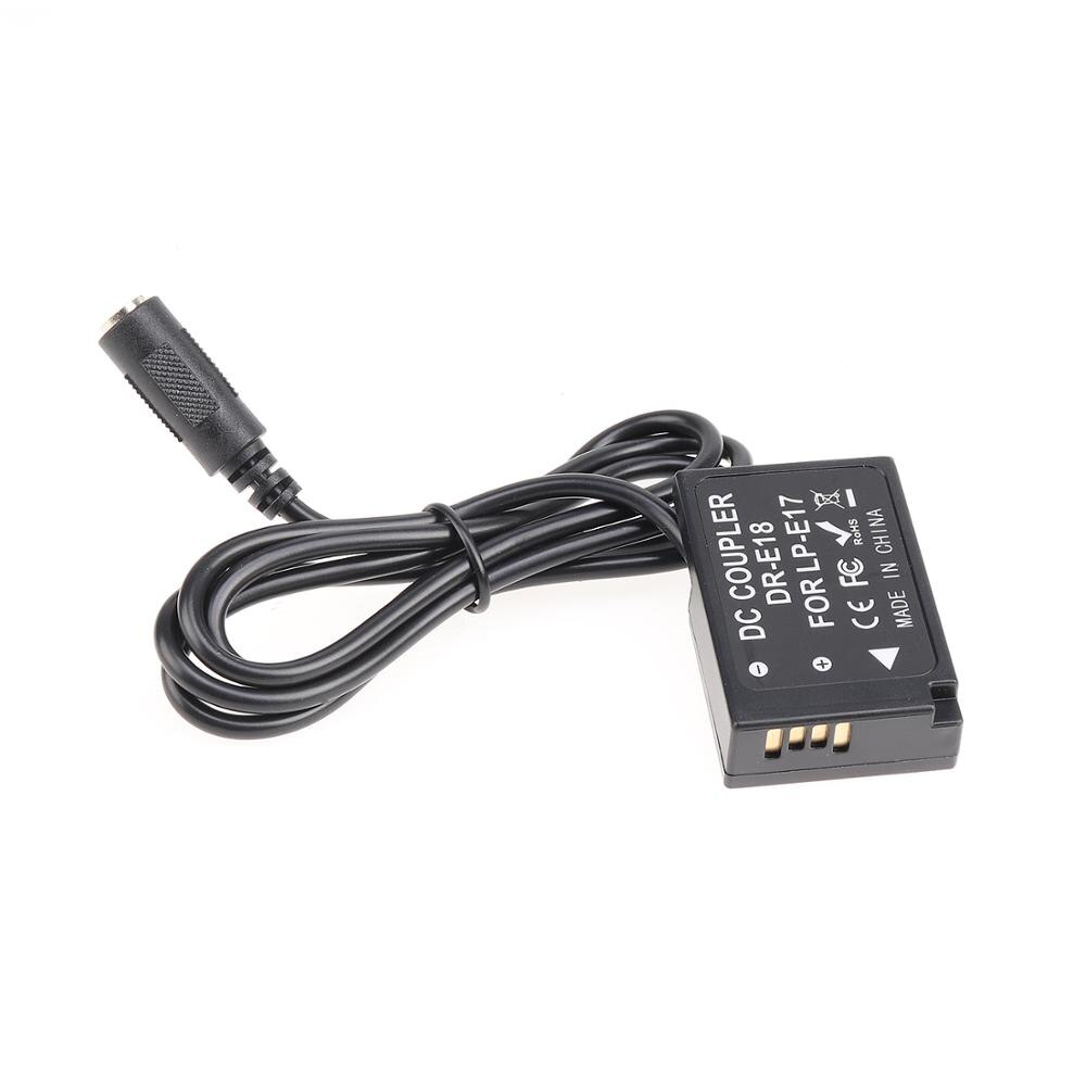 LP-E17 batterie factice coupleur cc 5V 2A câble USB pour Canon EOS RP 77D 200D 750D 60D 800D
