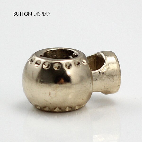 10pcs Pack Cord Lock Toggle Stopper lock Bean Silver /Gun/Gold Tone Toggle Clip NK149