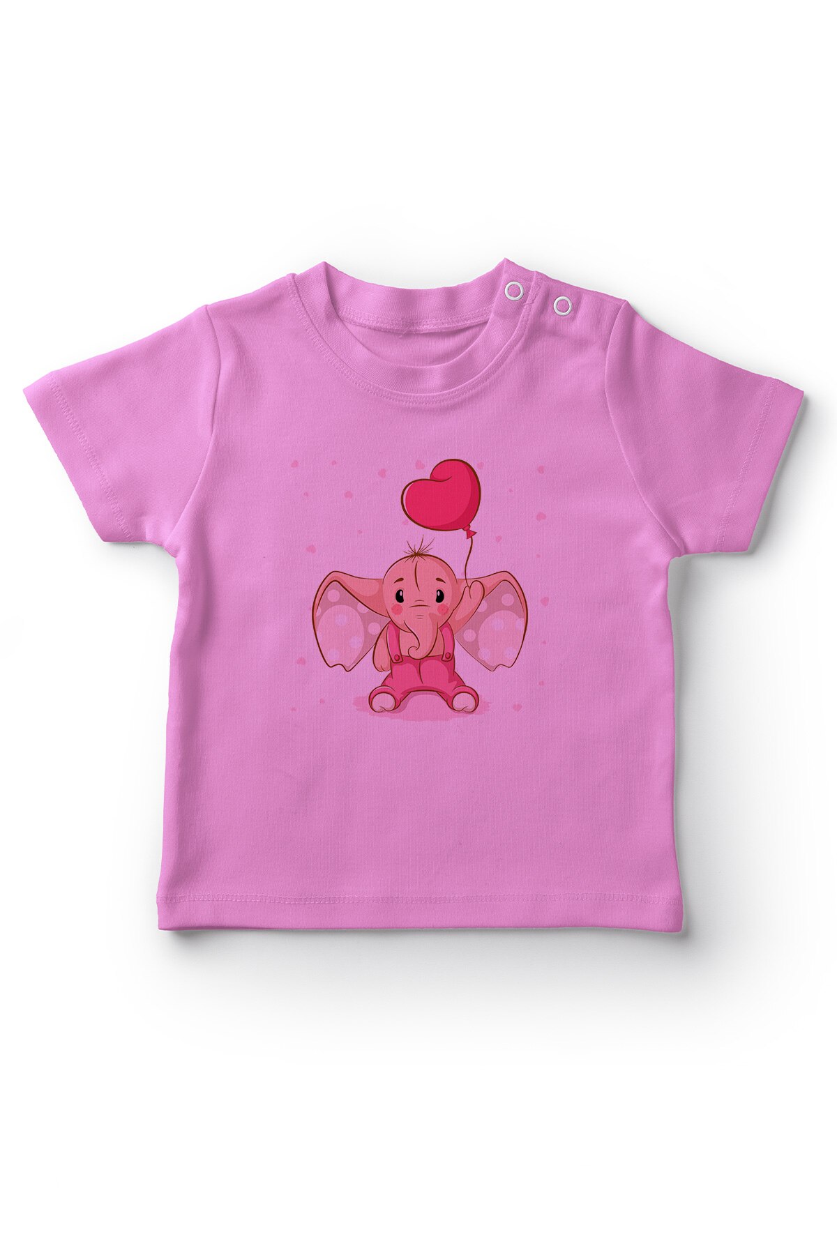 Angemiel Del bambino in Possesso di Cuore Carino Elefante Del bambino Della Ragazza T-camicia Rosa