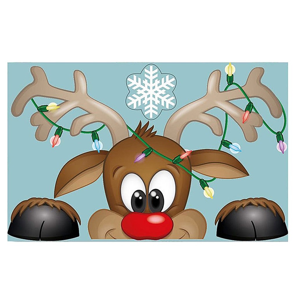 Christmas Decoration For Windows Stickers Window Background Wall Sticker Glass Removable Wallpaper Stickers Xmas Decoration