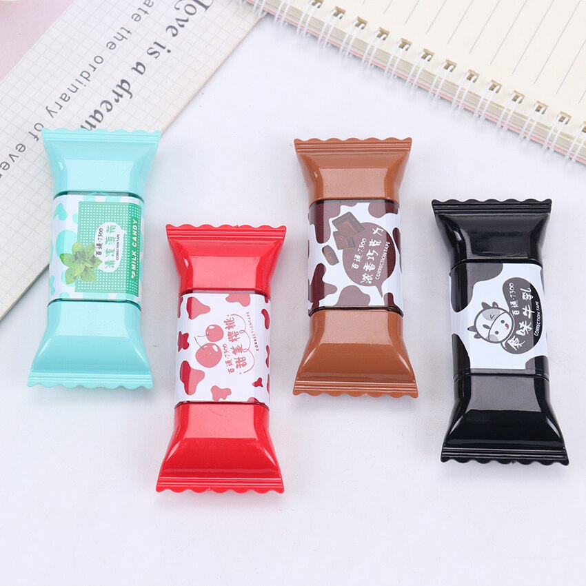 1PC Nette Candy Korrektur Band 3,5 m Kawaii Corrector Schreibwaren Schule Büro Student Lieferungen