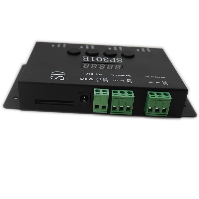 Sp301e syn signal programmerbar pixel led controller för  ws2811 ws2813 ws2812b sk6812 apa 102 pixel led strip panel ljus ,dc5-24v