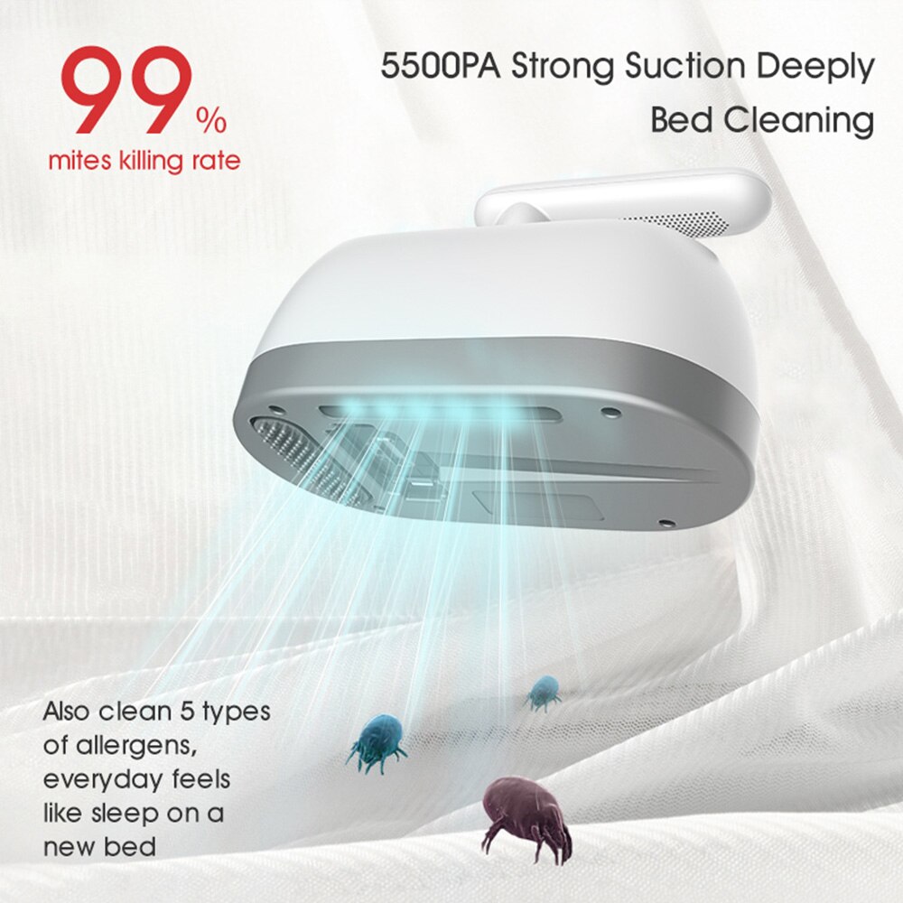 Wireless Mite Removal Instrument Home Bed Sofa Small Ultraviolet Sterilization Machine Vacuum To Remove Dust Mites For Home