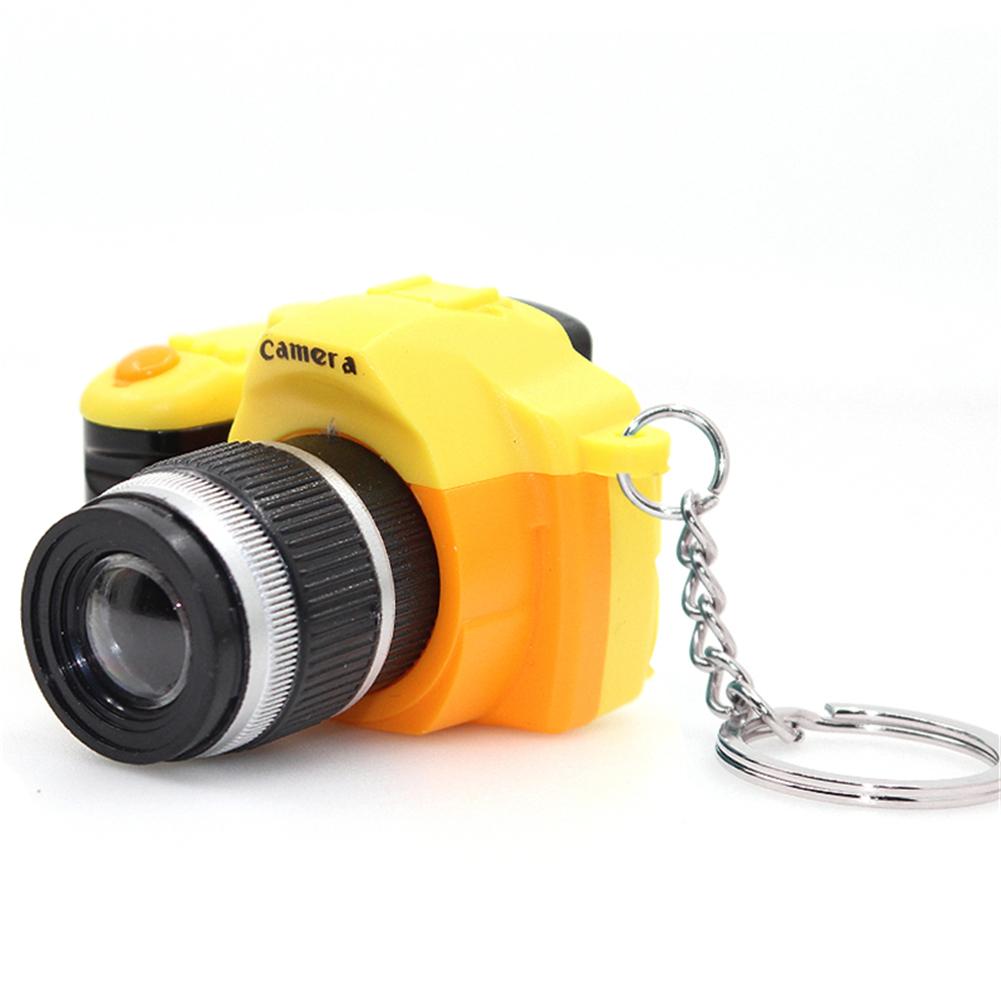 Llaveros de estilo de cámara LED SLR Retro para niños,