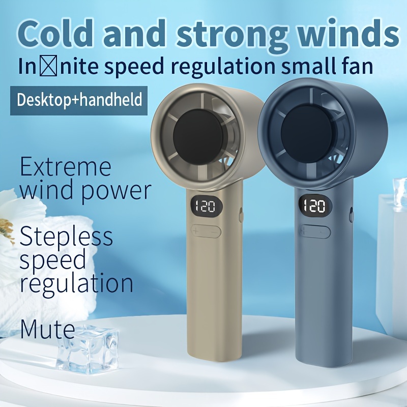 draagbare draagbare kleine ventilator Mini bladloze handventilator 120 windsnelheden USB oplaadbare persoonlijke hogesnelheidsventilatoren Elektrische ventilator