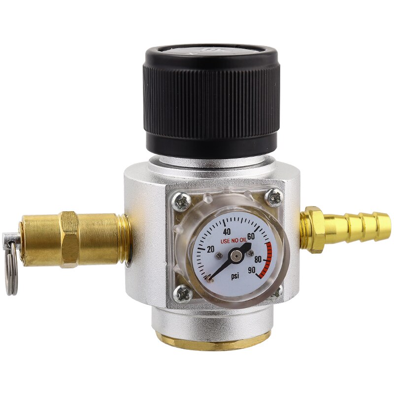 Cerveja em casa Garrafa de Refrigerante CO2 Mini Carregador de Regulador de Gás CO2 T21 * 4 0-90 PSI Keg Carregador para europeu Garrafa de Refrigerante Cerveja Kegerator: with relief Vavle