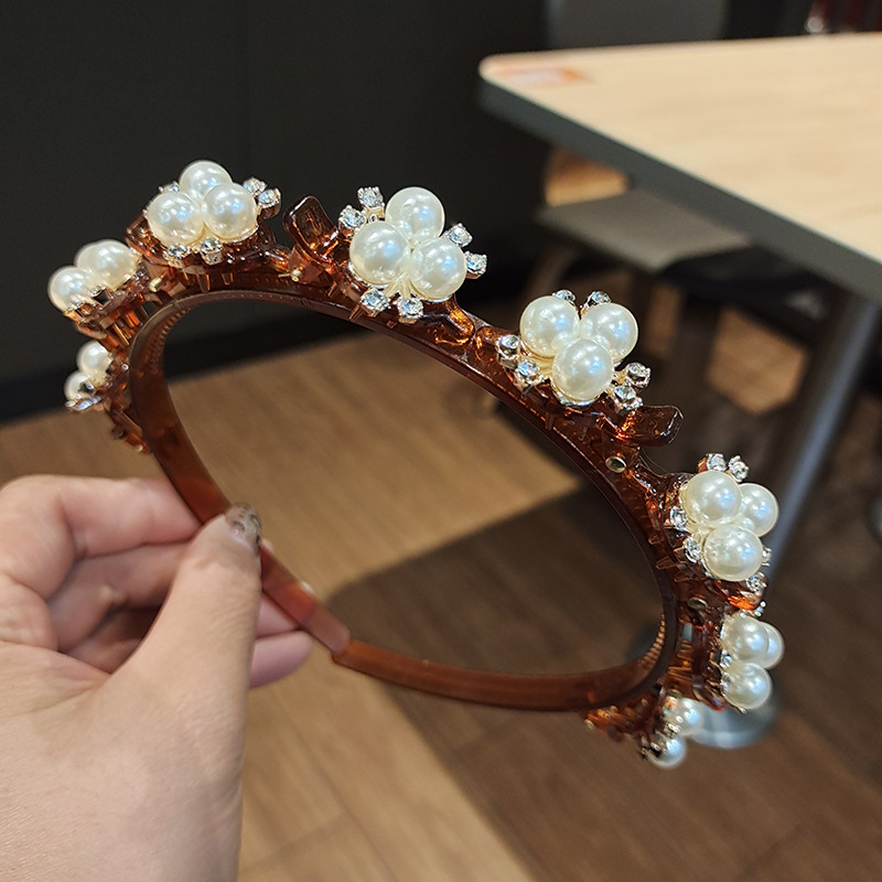 Unisex Alice Hairband Headband Men Women Sports Hair Band Hoop Metal Hoop Double Bangs Hairstyle Hairpin Hair Accessories: PURPLE