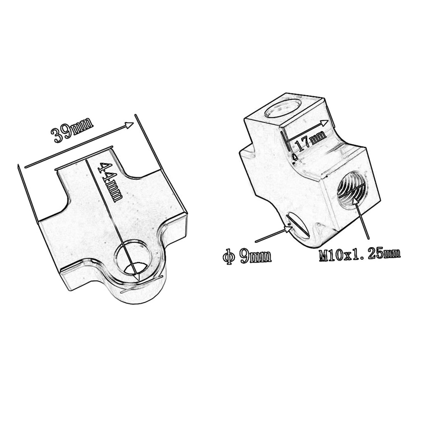 Hydraulisk bremseslange tilslutning adapter tee kobling til motorcykel dirt pit cykel atv bremsesystem slange forbindelse olie link