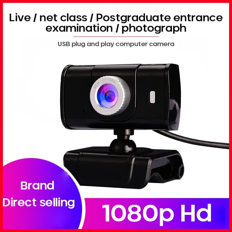 1080P Webcam Met Microfoon Full Hd Video Webcam Computer Randapparatuur Usb Web Camera Voor Laptops Desktop Webcam Camera