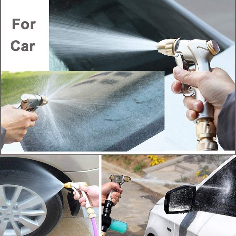 Metal High Pressure Garden Shower / All Metal Garden Sprayer Adjustable Water Flow for Garden Irrigation, Car Wash