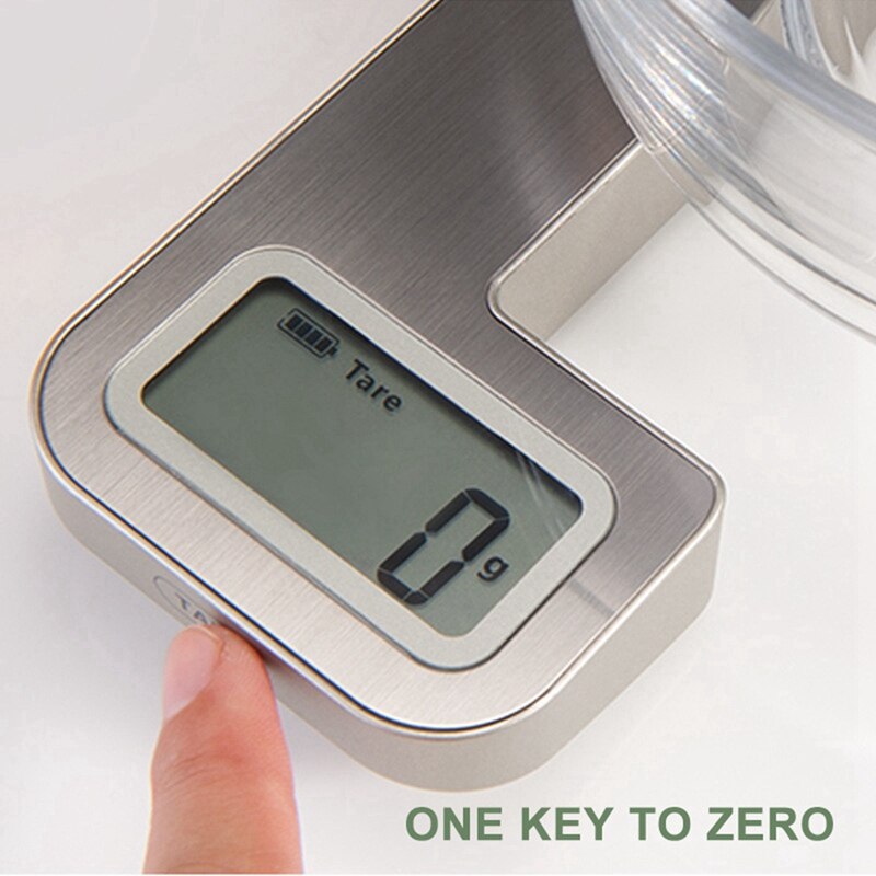Stainless Steel Folding Scale Compact Electronic Kitchen Scale Portable Home Food Weighing Coffee Scale