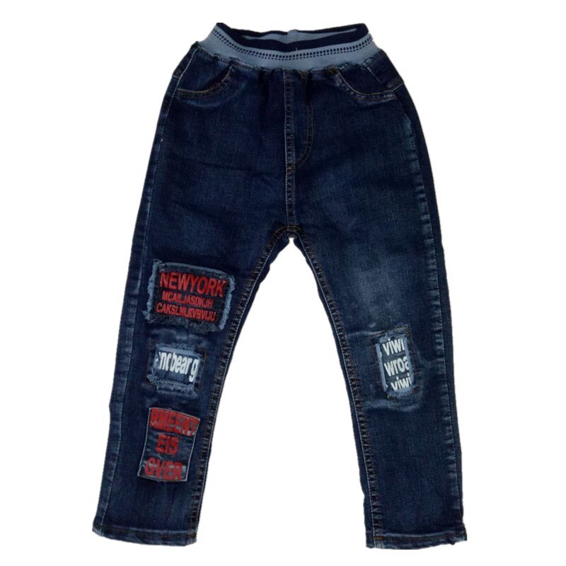 Drenge jeans børne drenge bukser tøj dreng bogstaver bukser 110 120 130 140 150: 12