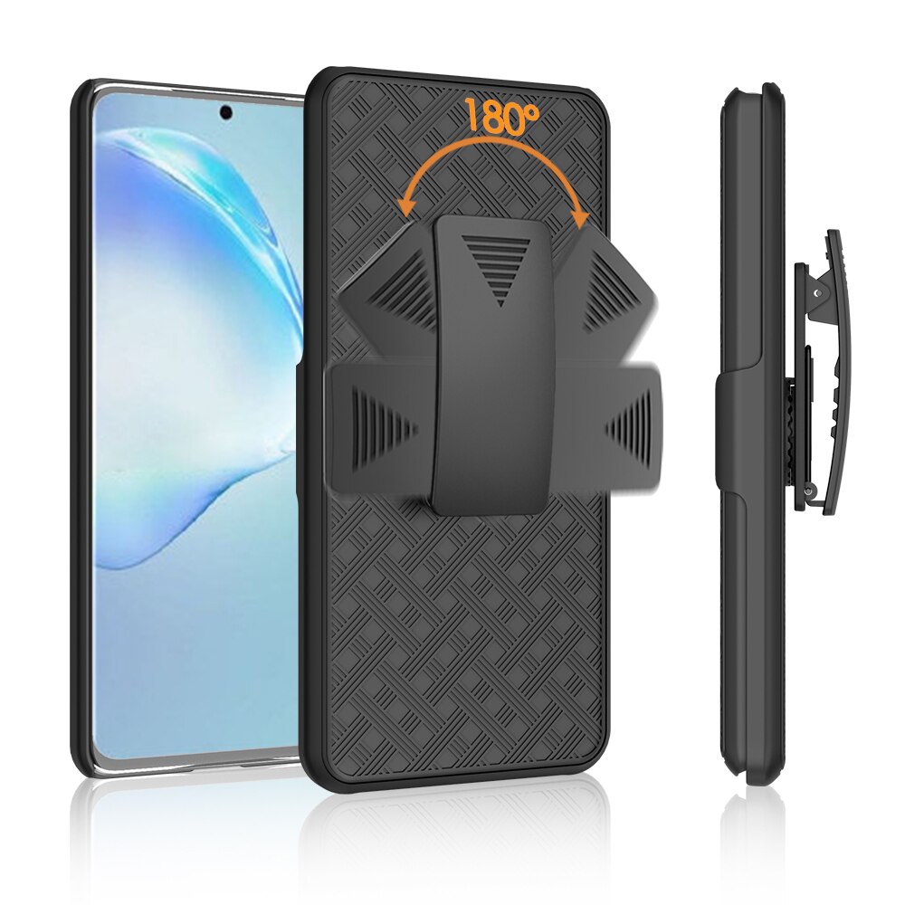 Running Sport Case Shell Back Kickstand Belt Clip Holster Holder for Samsung Galaxy Note 20 10 Plus S20 Ultra S9 S22 Phone Cover