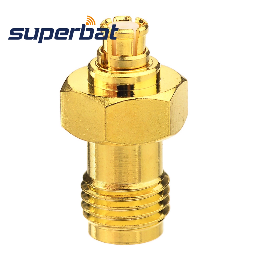 Adaptador hembra Superbat SMP Jack a SMA Jack recto hembra 50 Ohm conector adaptador Coaxial RF