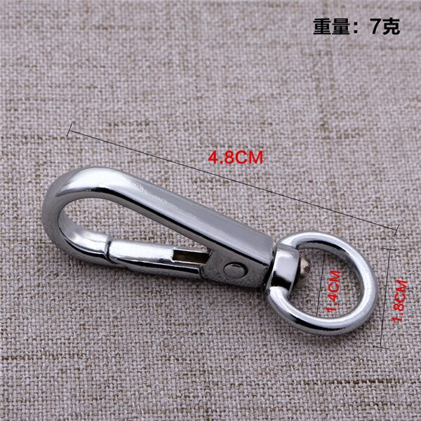 5pcs Metal Swivel Snap Lobster Claw Clasp Carabiner for DIY Handbag Jewelry Keyring Keychain Make Supplies Accessories: black