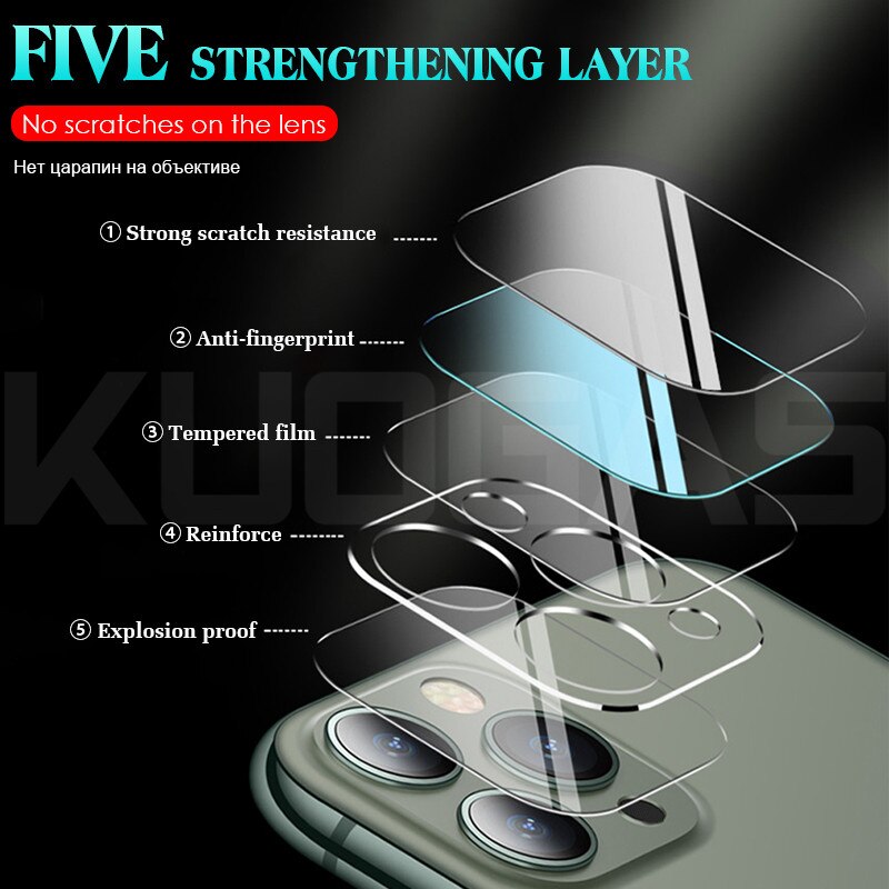 2Pcs Camera Beschermende Glas Voor Iphone 11 Pro Max X Xr Xs Max 12 Screen Protector Op Iphone 11 6 6S 7 8 Plus Se Lens Glas