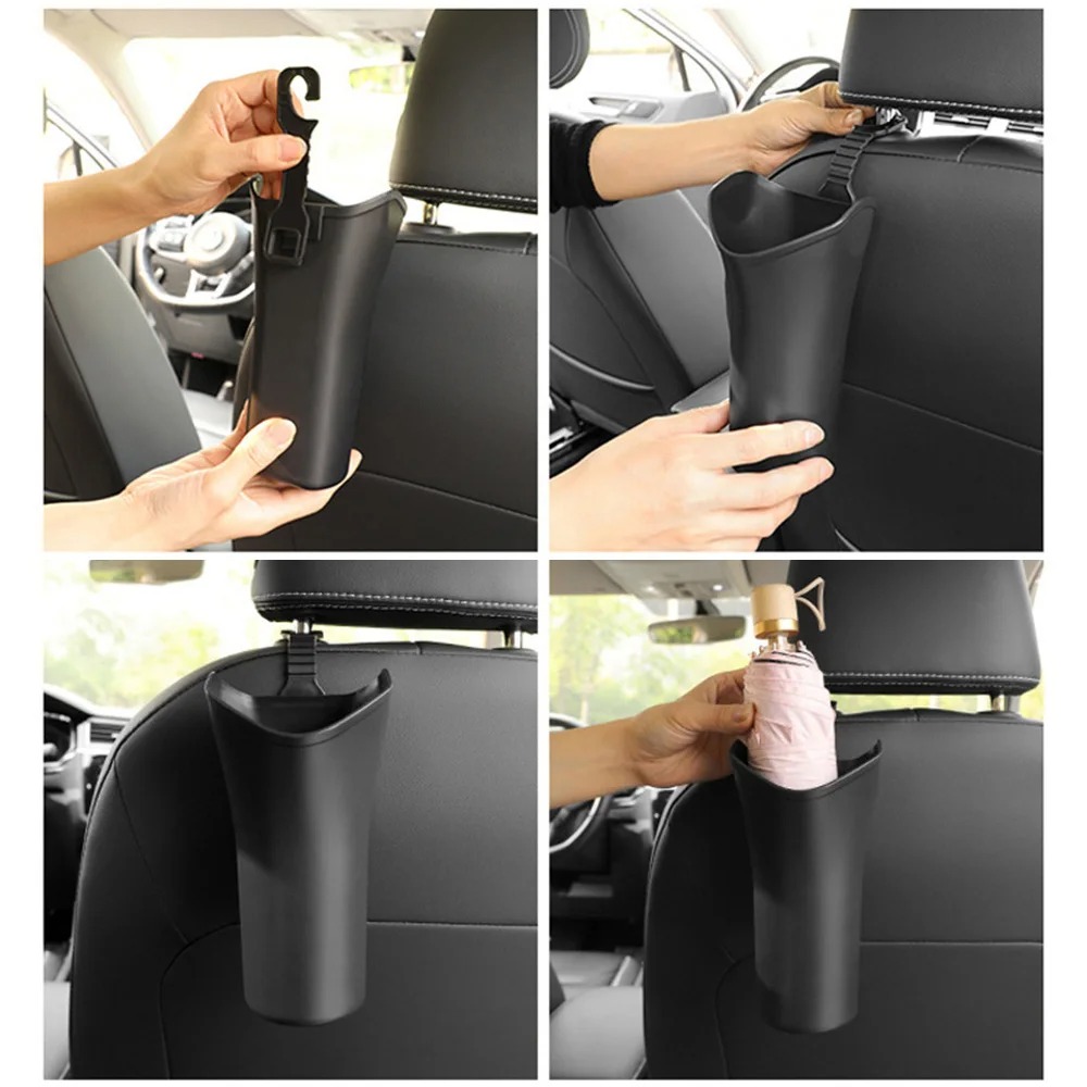 Auto Regenschirm Lagerung Kasten Vielseitig Platzsparende Auto Regenschirm Gestell Halfter Auto Rücksitz Tasse Halfter Auto Müll Kann