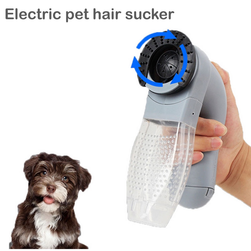 Hund Haar Saug Gerät Tragbare Elektrische Hund Katze Haar Reiniger Welpen Massage Reiniger Staubsauger Haustier Liefert