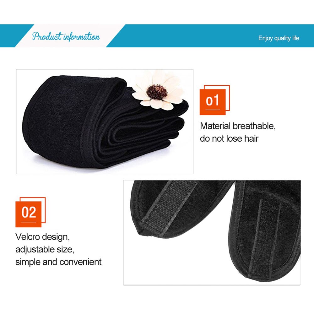 1 uds, maquillaje ajustable para mujeres, cinta suave para el pelo, banda suave para la cabeza, cinta para el cabello para SPA, diadema Facial, accesorios coloridos para el cabello