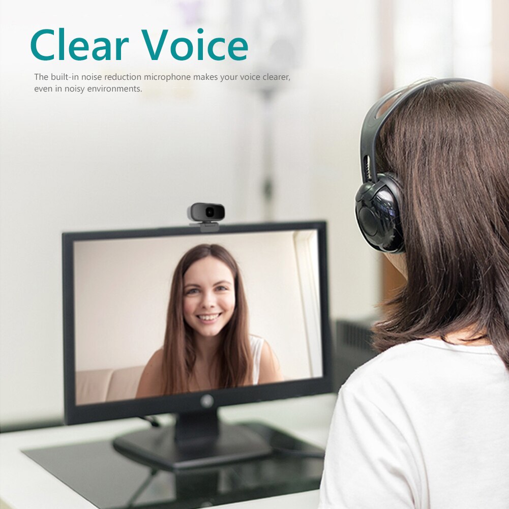 Webcam HD 720P/1080P avec Microphone intégré, 180M/bmp, processeur haute vitesse, caméra de travail pour ordinateur de bureau et de jeu