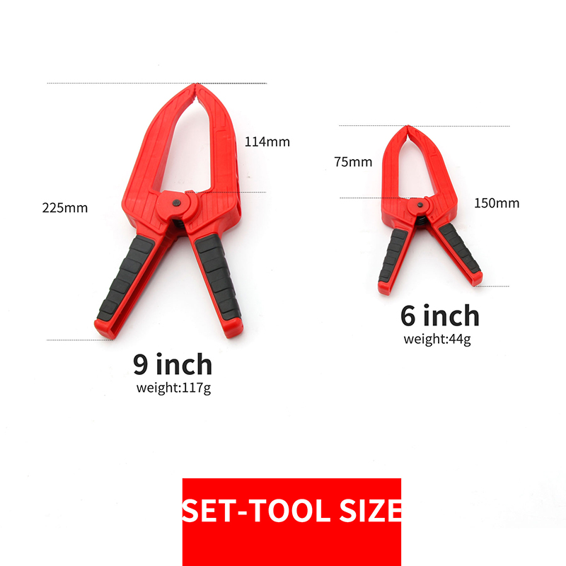 DURATEC Large Depth Plastic Spring Clamp Flexible Strong A Type Extra Large Clip Nylon Spring Clamps