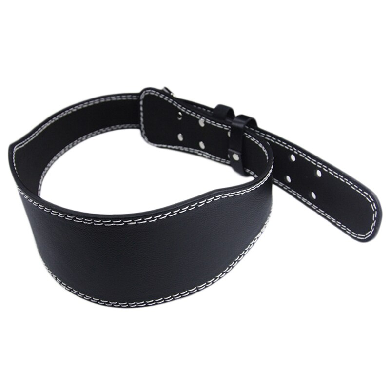 Gewichthefriem van pu-leer, fitnessapparatuur, brede rugsteun, gewichthefriem, zwart