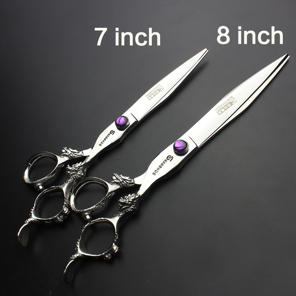 7 8 inch hairdressing cutting scissors high end purple jewel shape haircut scissors hair salon scissors tools makas