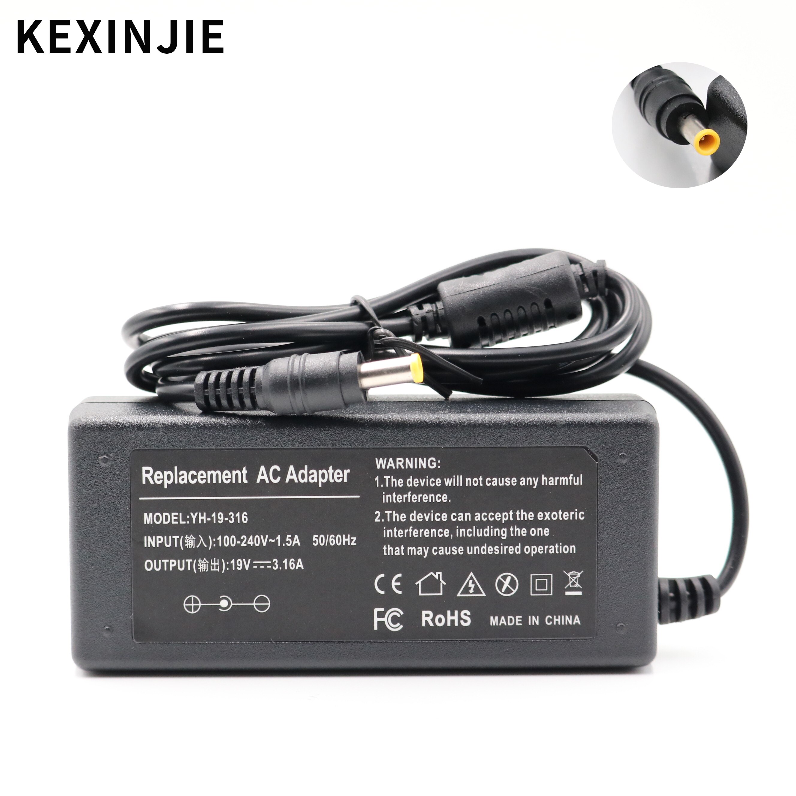 19V 3.15A 5.5*3.0Mm Ac Adapter Oplader Voor Notebook Samsung BA44-00243A Ad-6019 AP04214-UV