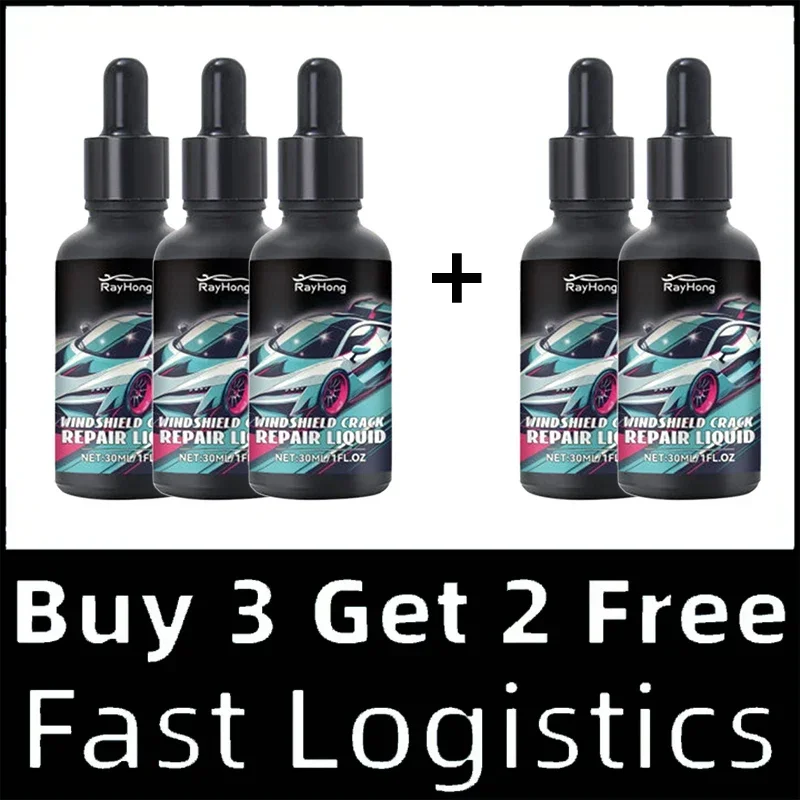 Car Window Cracks Gone Glass Repair Fluid, Quick Windshield Repair Kit Car Window Repair Tools: Blue