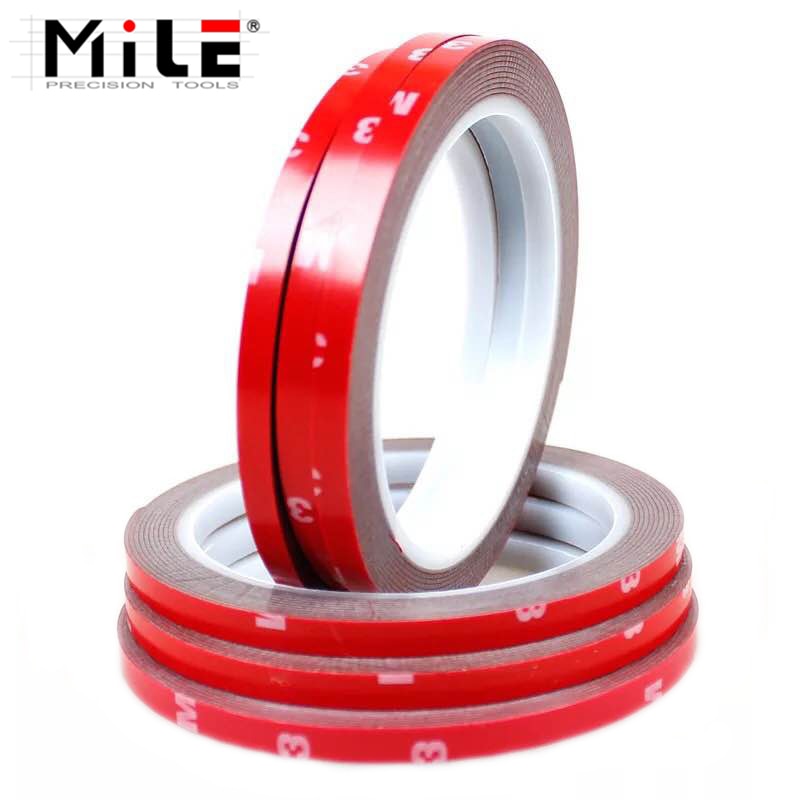 MILE 3M Double-Sided Acrylic Foam Adhesive Tape Sticker 2mm 3mm 10mm 15mm 20mm for Mobile Phone Tablets Repair Hand Tools