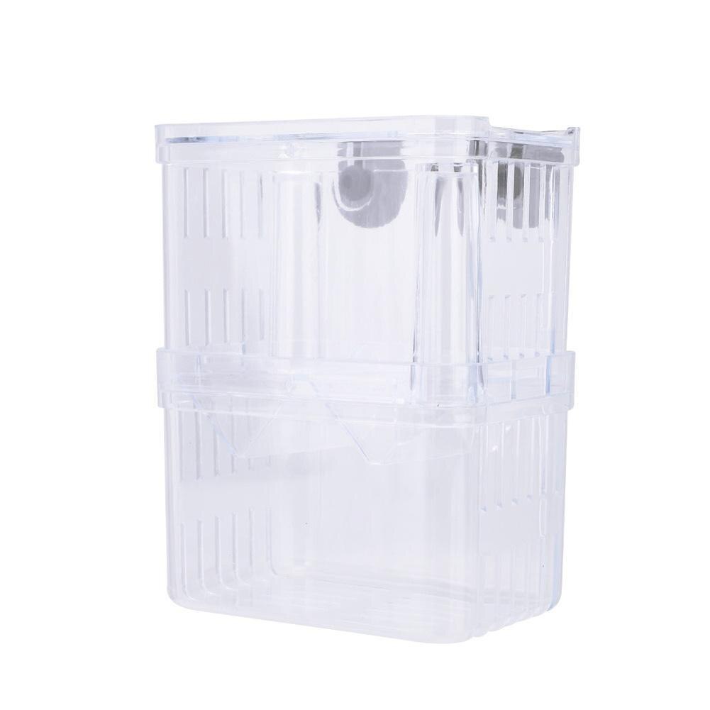 Double Layer Self Floating Incubator with Suction Cup Aquarium Hatching Fish Breeding Box
