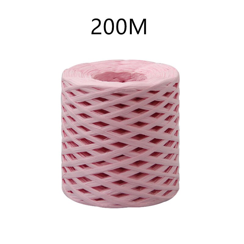 80m/200m/ rullan värinen paperiköysi raffia nauha koristenauhat karkkipakkaus scrapbooking askartelunauha hääjuhlasisustus: B -2
