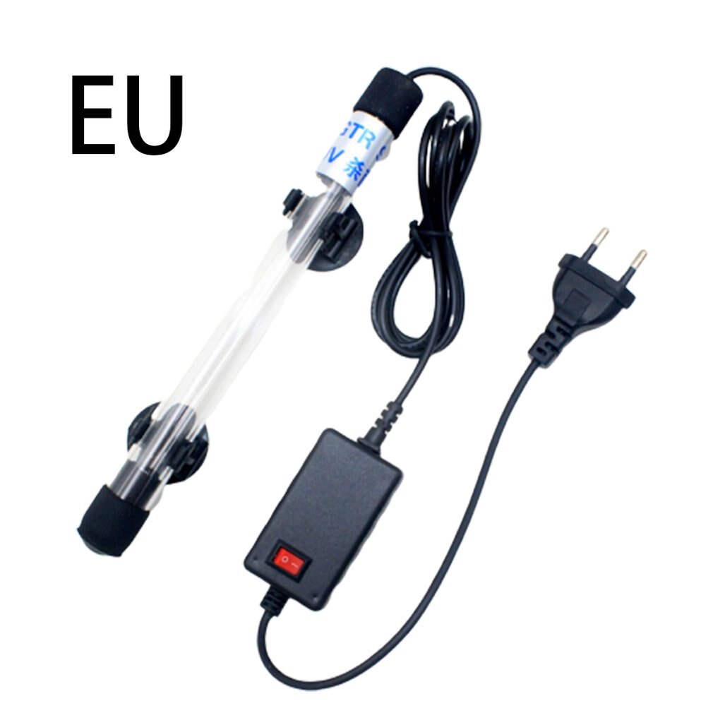 Aquarium Uv Sterilizer Light Submersible Water Clean Lamp Fish Tank Aquarium Filter Uv Shade Light Barrier Protect Fish: 220V 5W