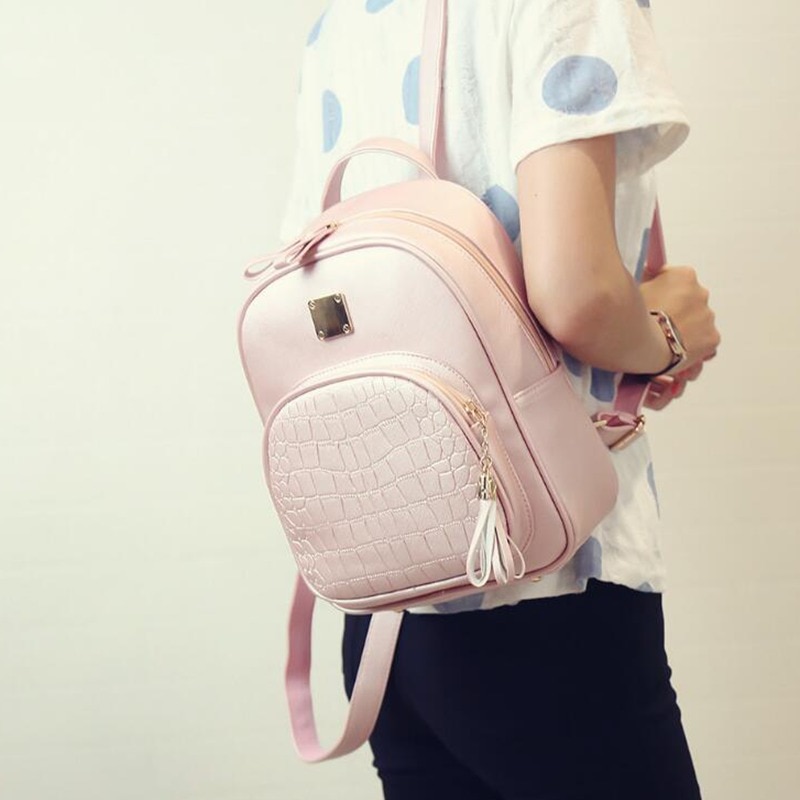 Mochila De piel con estrella de la para mujer, morral escolar con lentejuelas de piedra para chicas adolescentes, Mochila pequeña de estilo pijo LB894