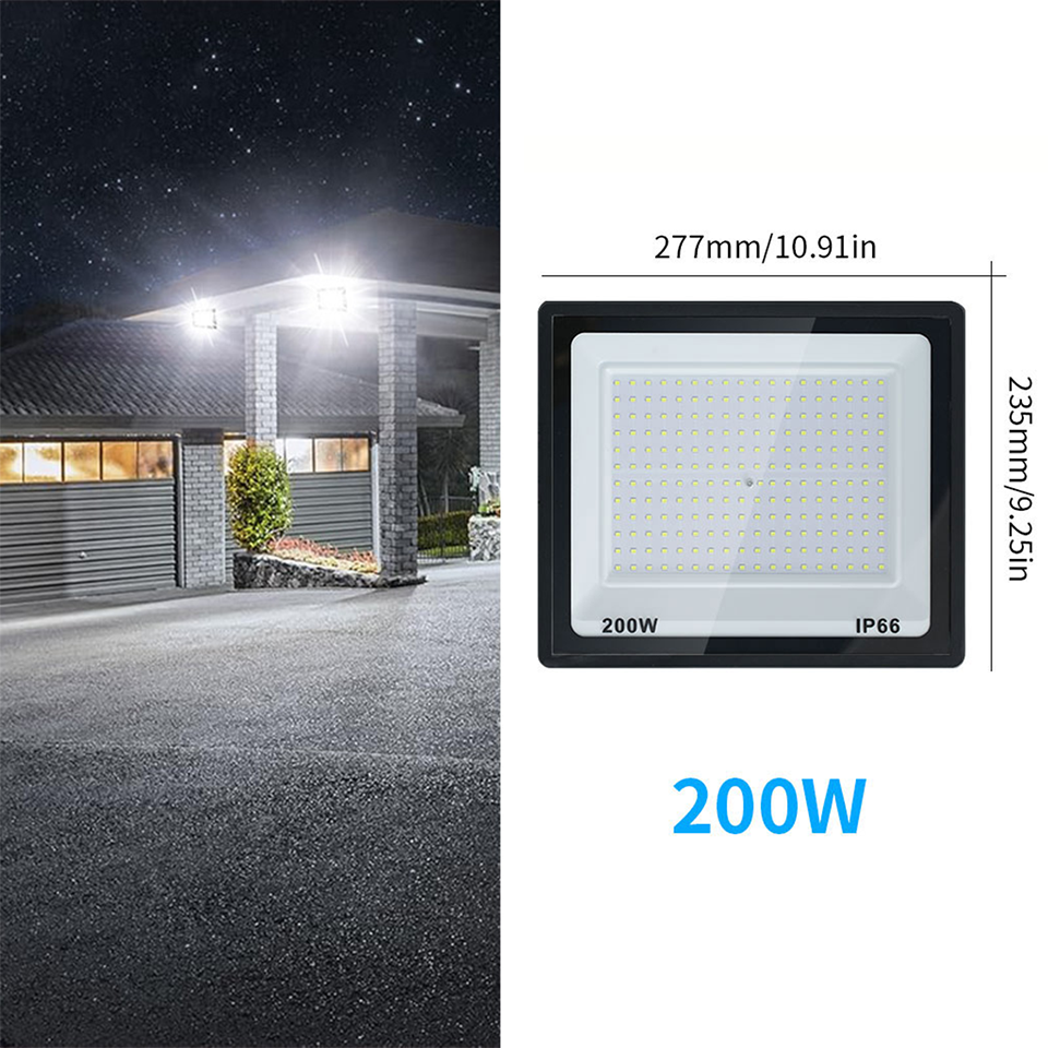 LED Spotlight High brightness 220V 10W 20W 30W 50W 100W 150W 200W 300W Waterproof IP66 Garden Outdoor Light lamp Reflector lamp: M / RGB