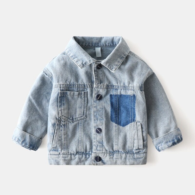CROAL CHERIE chaqueta de otoño primavera para niños, ropa de abrigo para niños, rompevientos, prendas de vestir de letra, chaqueta vaquera para niños, rompevientos activo: 7 años