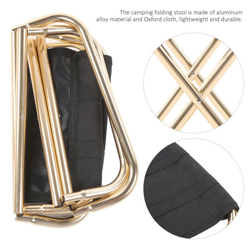 Mini Vouwen Krukje Luchtvaart Aluminium Outdoor Draagbare Camping Mini Vouwen Kruk Vissen Stoel Camping Opvouwbare Kruk