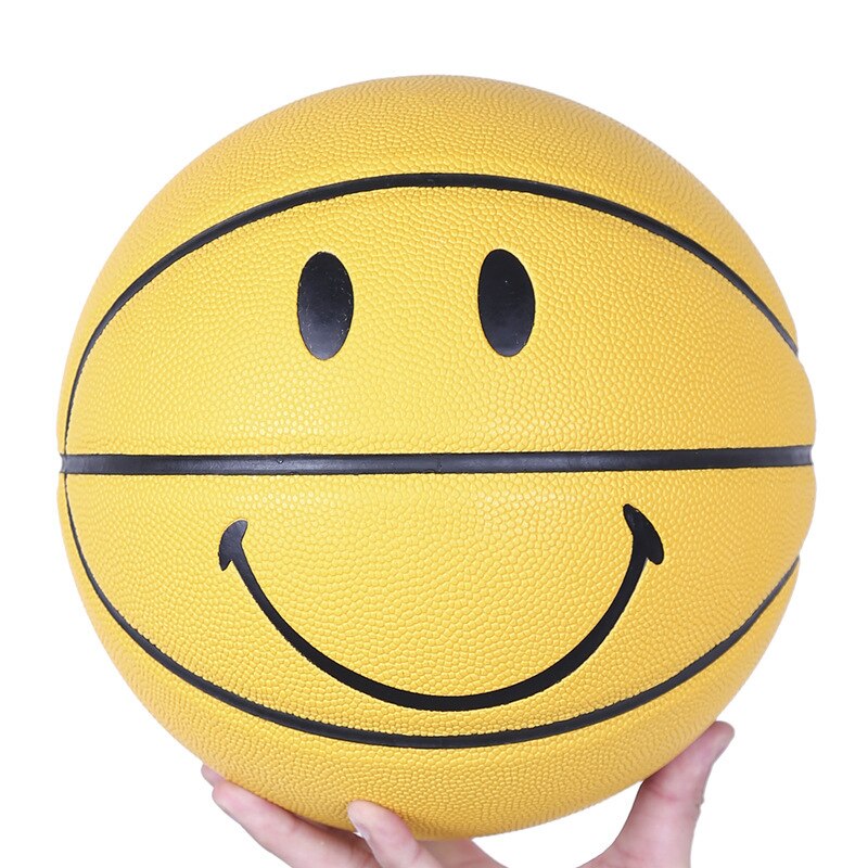 Men Youth 5#/7# Sports Basketball Smile Patterns Indoor Outdoor Training/Competition Basketballs Birthday