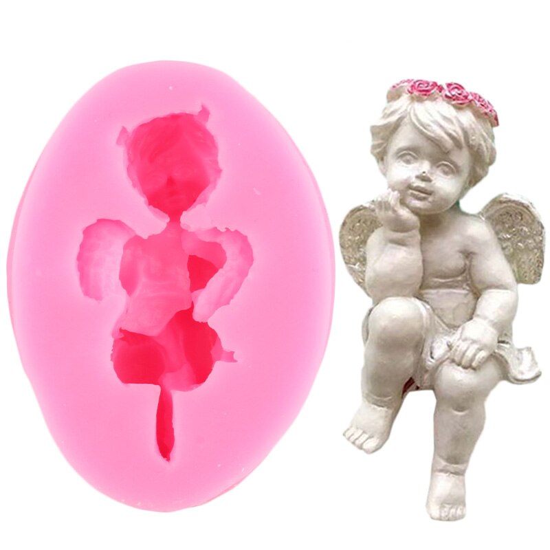3 Stijl Cupido Engeltje Siliconen Fondant Mallen Diy Taart Decoreren Gereedschappen Chocolade Snoep Dessert Cupcake Keuken Bakvorm