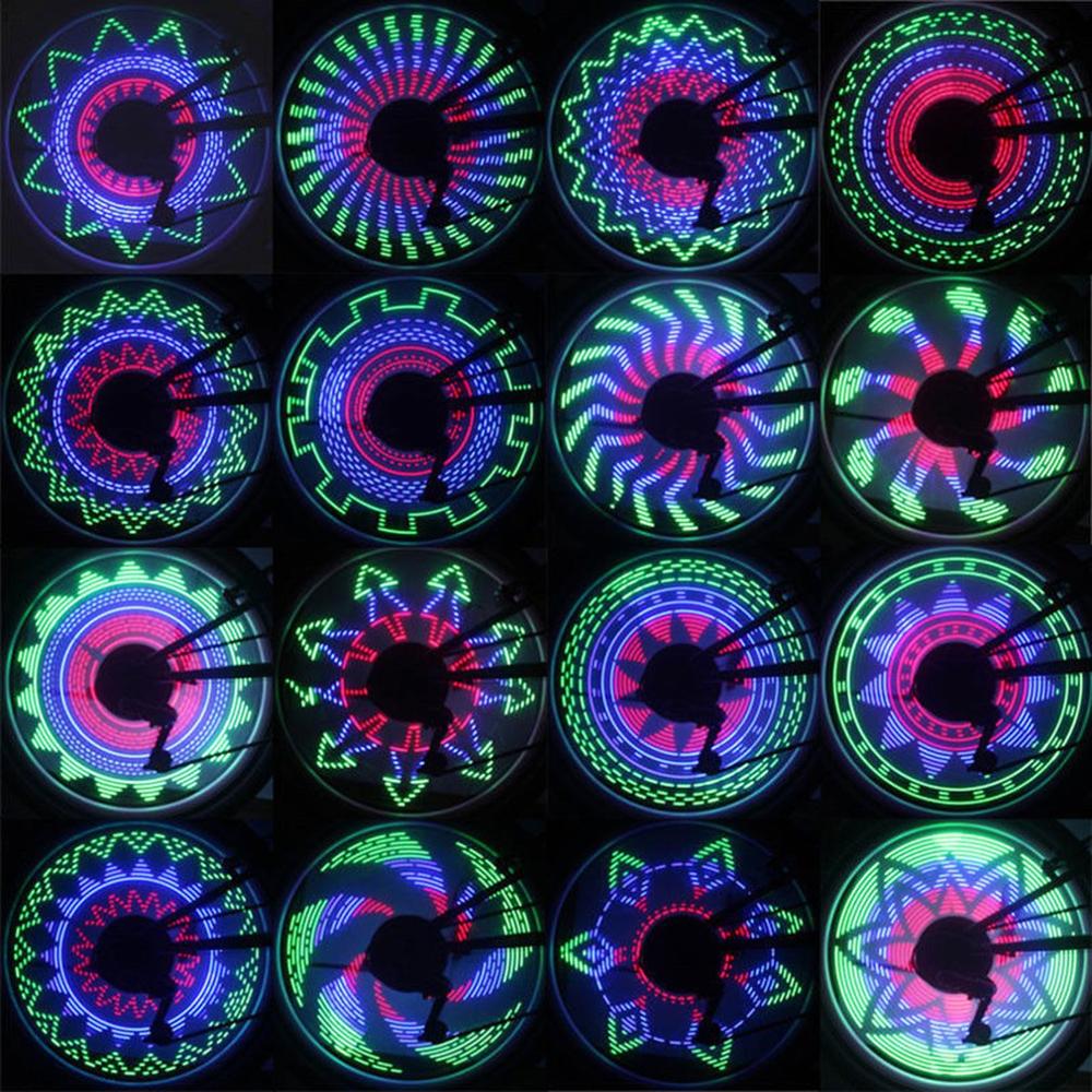 32Led Bicycle Wind Fire Wheel Wheel Lamp Spoke Light Double-Sided Wind And Fire Wheel Riding Equipment